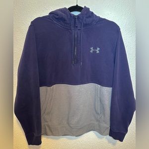 Under Armour Mens Hoodie Size L Blue/Gray